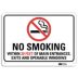 No Smoking Within 20 Feet Of Main Entrances, Exits And Operable Windows Signs