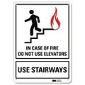 Elevator & Stairway Fire Signs image