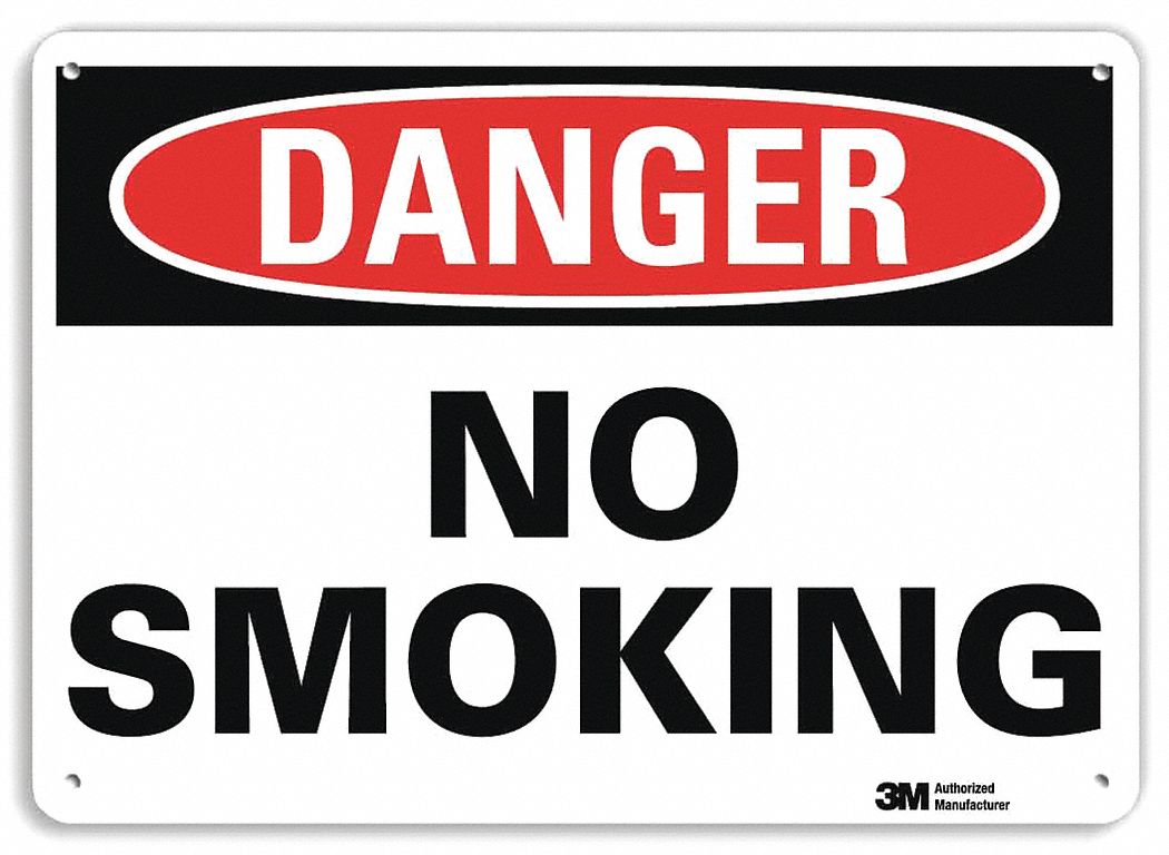 Danger Sign: Plastic, Mounting Holes Sign Mounting, 7 in x 10 in Nominal Sign Size, 0.055 in Thick
