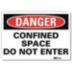 Danger: Confined Space Do Not Enter Signs
