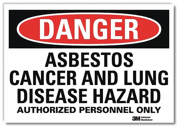 Danger Sign: Reflective Sheeting, Adhesive Sign Mounting, 7 in x 10 in Nominal Sign Size