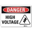 Danger: High Voltage (Volt Symbol) Signs