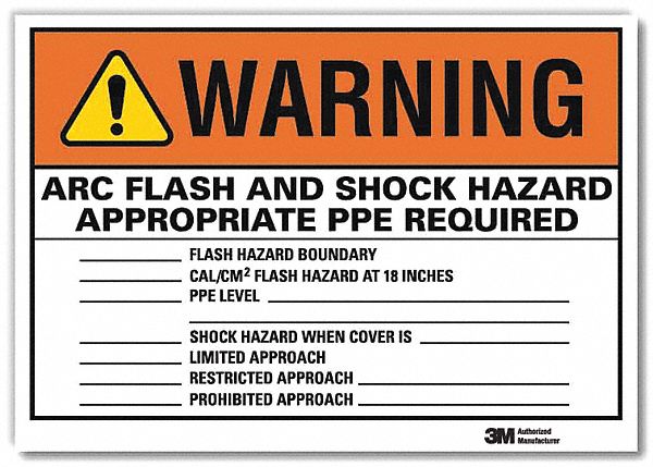 Warning Sign: Reflective Sheeting, Adhesive Sign Mounting, 7 in x 10 in Nominal Sign Size, Warning