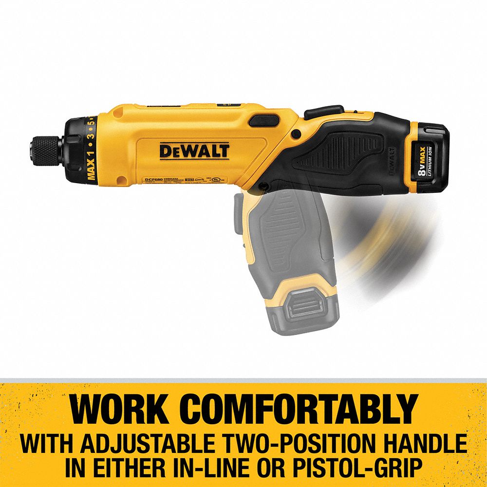 DEWALT Screwdriver Kit 1/4 in Hex Drive Size, 430 RPM Free Speed, (2