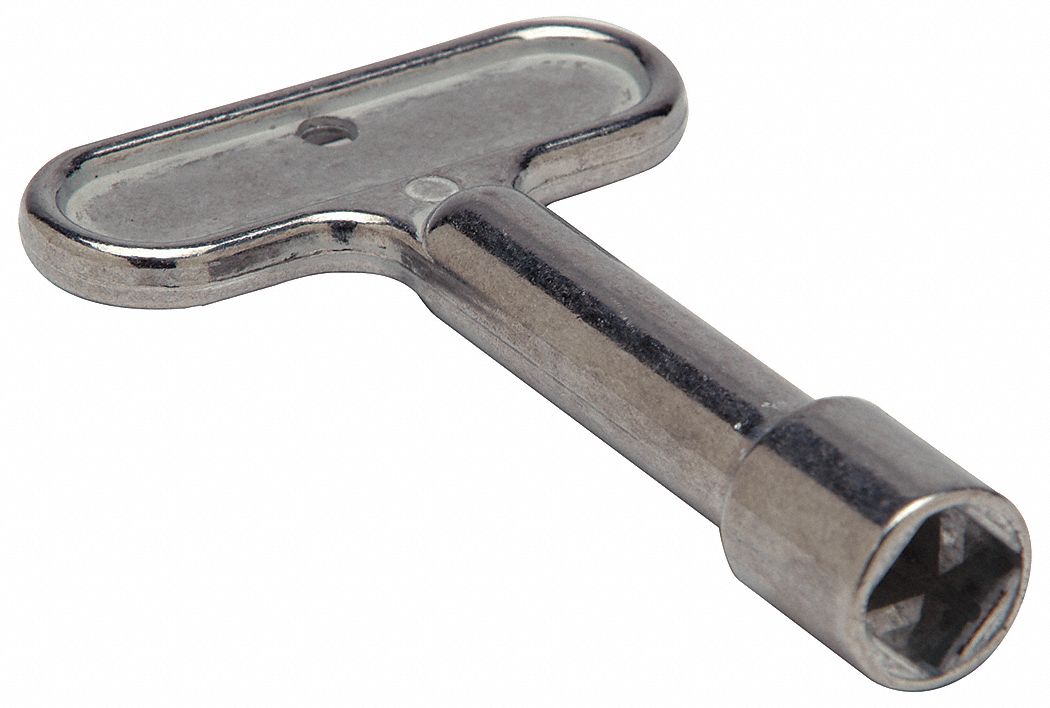 brass water key
