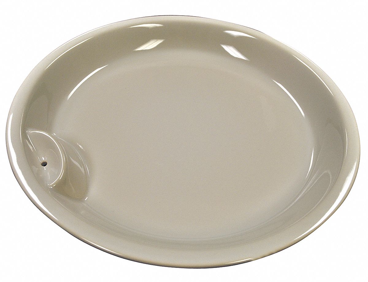 Food Pan: Full Size, Round, 2.5 qt Capacity, 14 1/8 in Overall Lg, 14 1/8 in Overall Wd