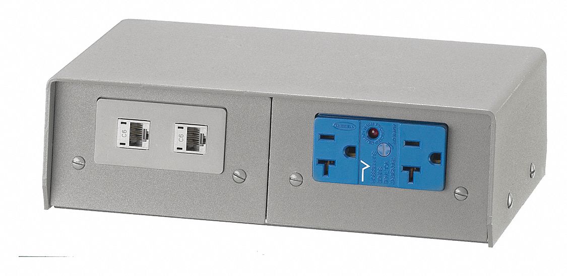 4 Gang Pedestal Housing Gray Painted