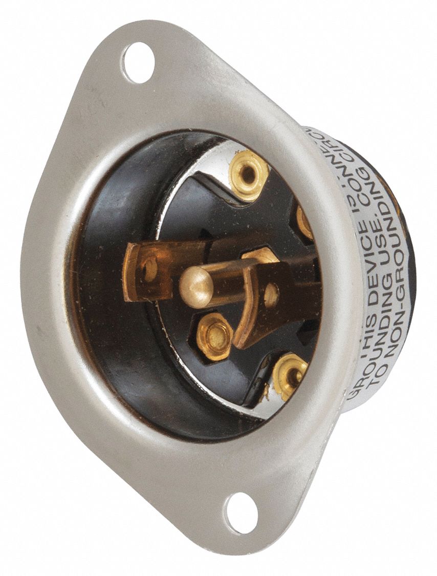 MIDGET LOCKING FLGD INLET NEMA ML-3P