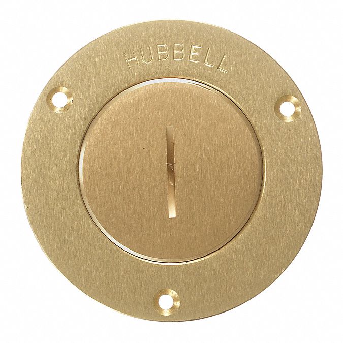 Round Brass Flr Box Cvr(2-3/8In.)