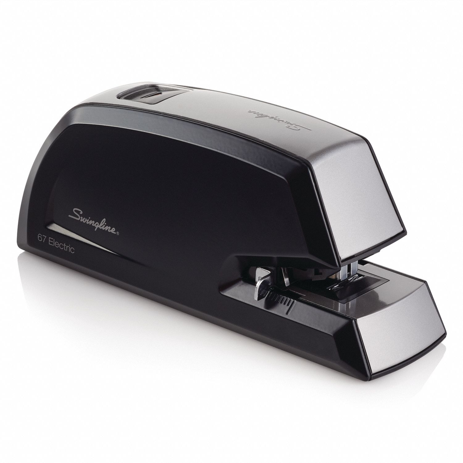 SWINGLINE Black/Silver Electric Stapler, 1/4 to 1 in Throat Depth, 20 Sheet Capacity 24Y086