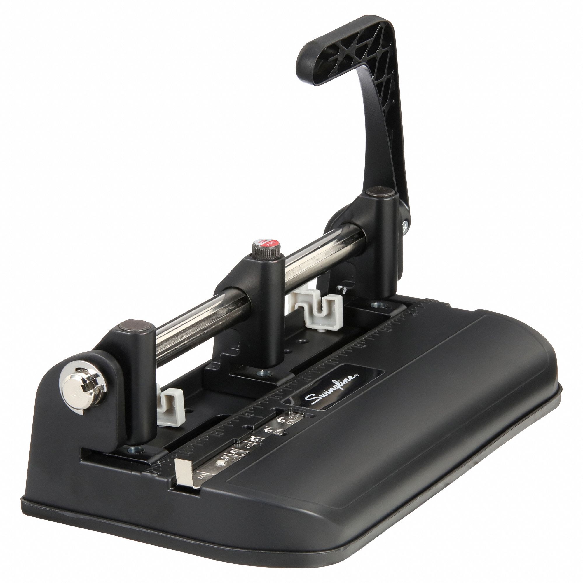 SWINGLINE, 32 Sheet Capacity, Metal, Hole Paper Punch 24Y097