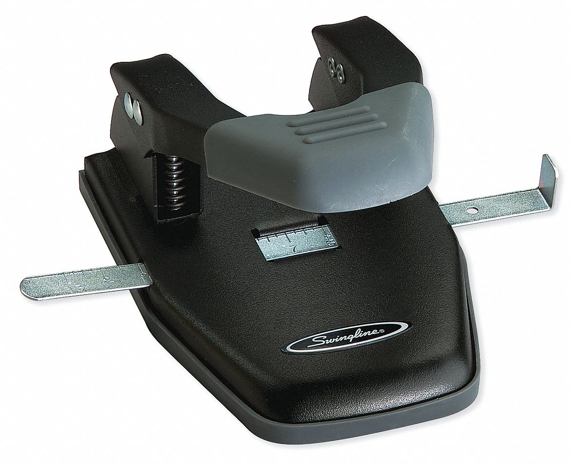 SWINGLINE 28 Sheet Capacity Steel Two Hole Paper Punch 24Y098   24Y098 AS01