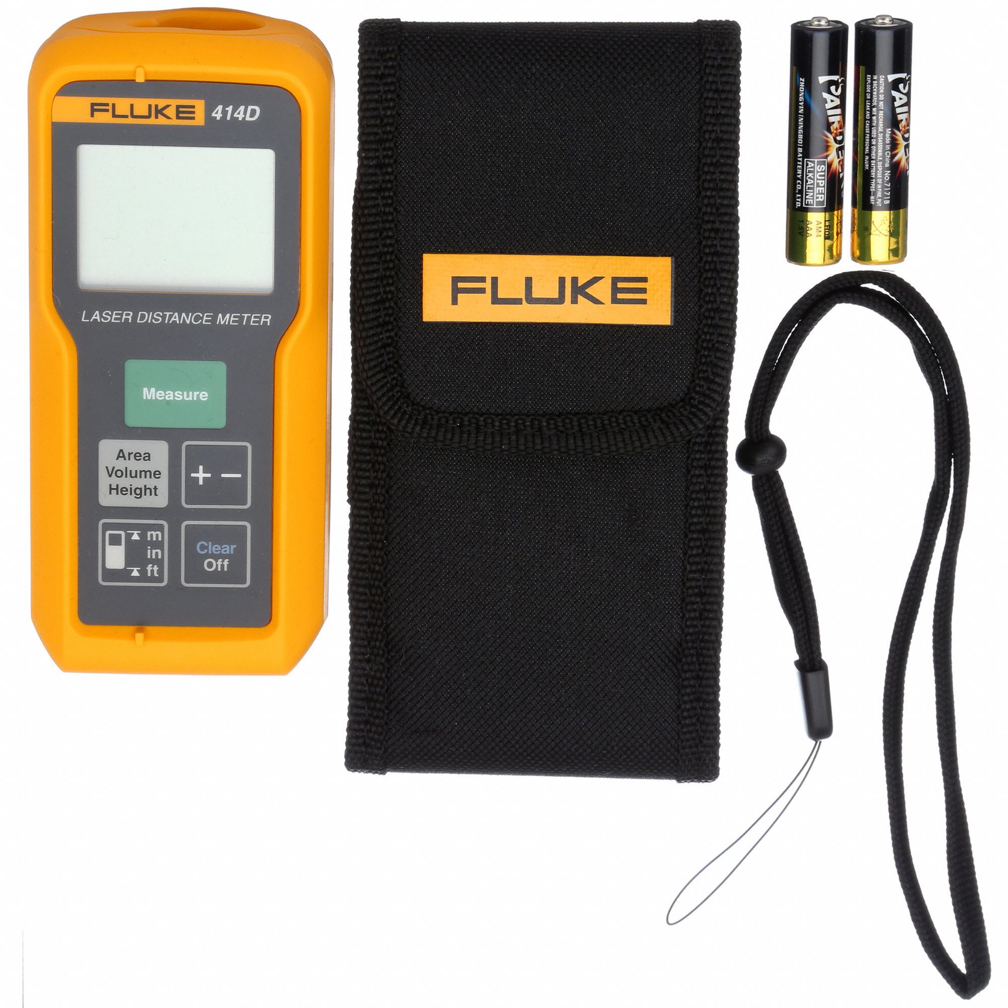 FLUKE Laser Distance Meter, Indoor, Outdoor, Maximum Measuring Distance ...