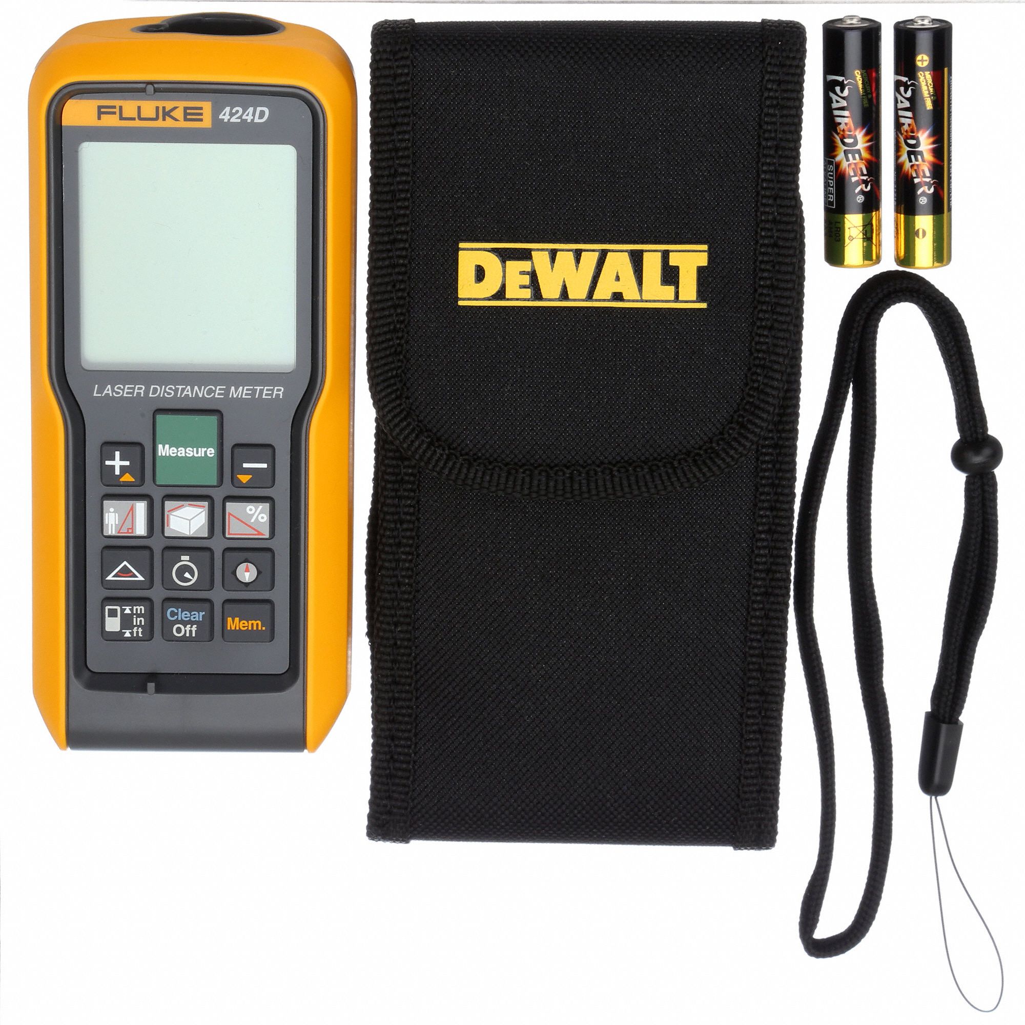 FLUKE Laser Distance Meter, Indoor, Outdoor, Maximum Measuring Distance