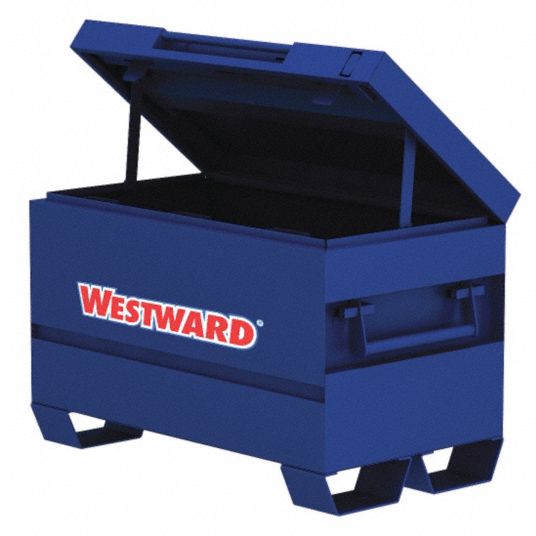 WESTWARD, Padlockable, Blue, Jobsite Box 24Y93224Y932 Grainger