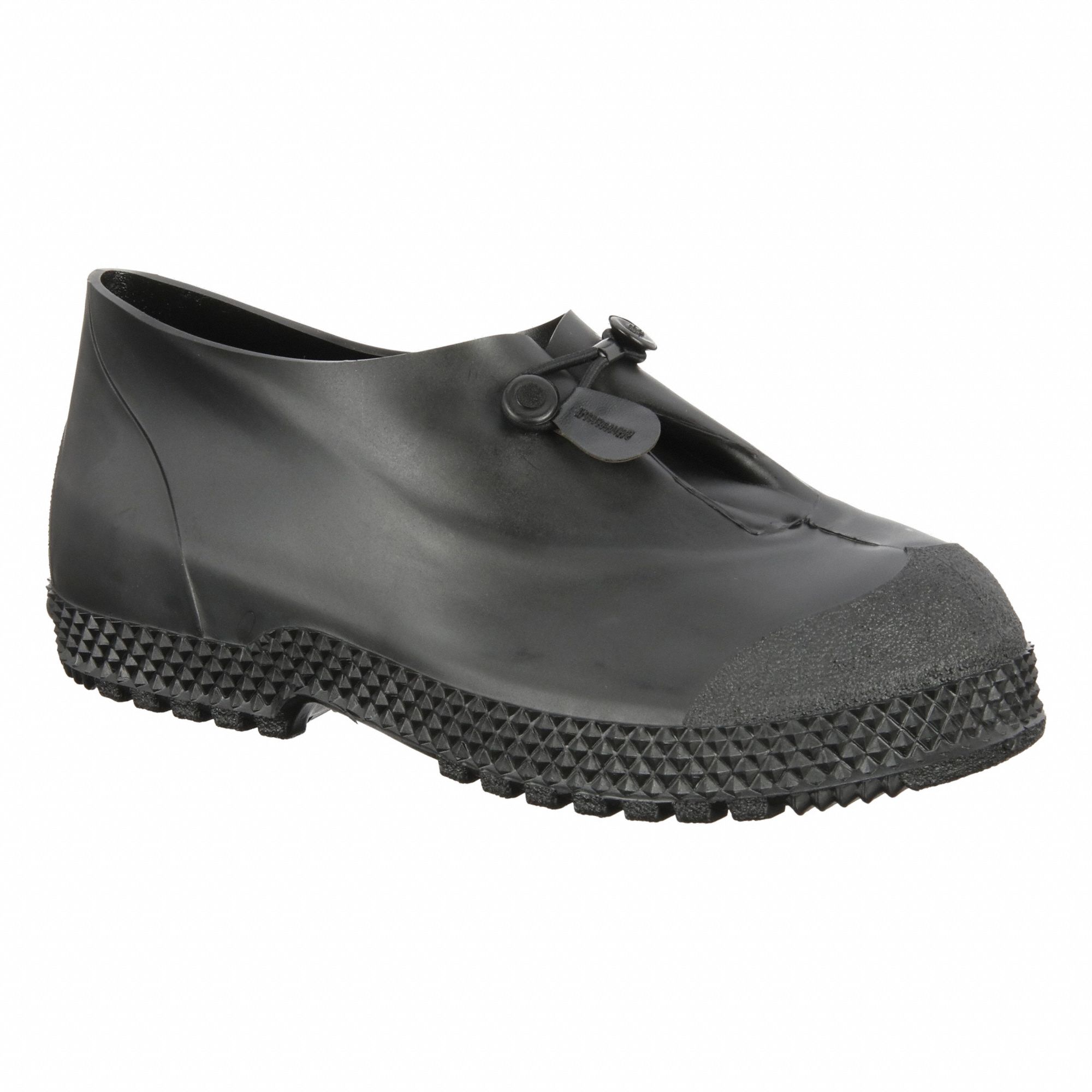 Overshoe: Ankle Shoe, Lug, Black, 4 For Men's Shoe Size - Min, 11003, Black, 1 PR