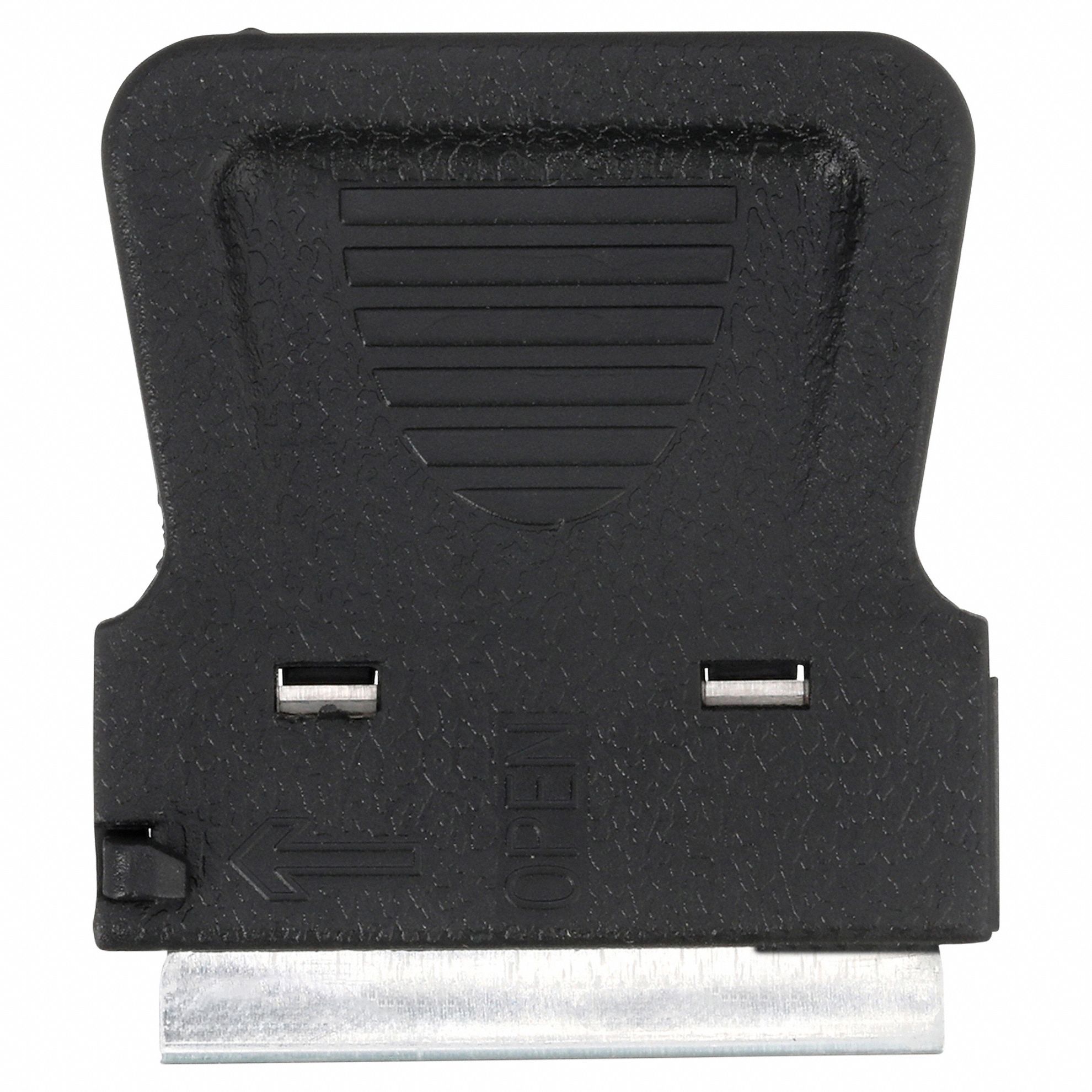 SCRAPER, PLASTIC BLADE, POLYPROPYLENE HANDLE, FLEX, STRAIGHT BLADE, 2 IN OVERALL L