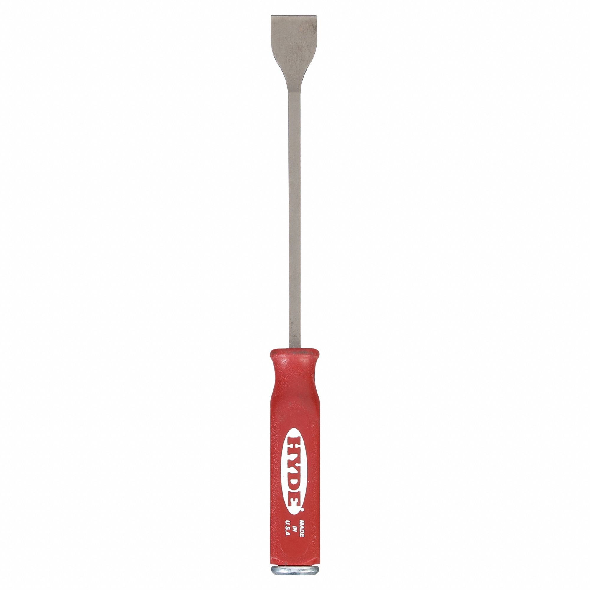 SCRAPER, CHROME VANADIUM STEEL BLADE, HDL. MAT. ACETATE, STIFF, STRAIGHT BLADE