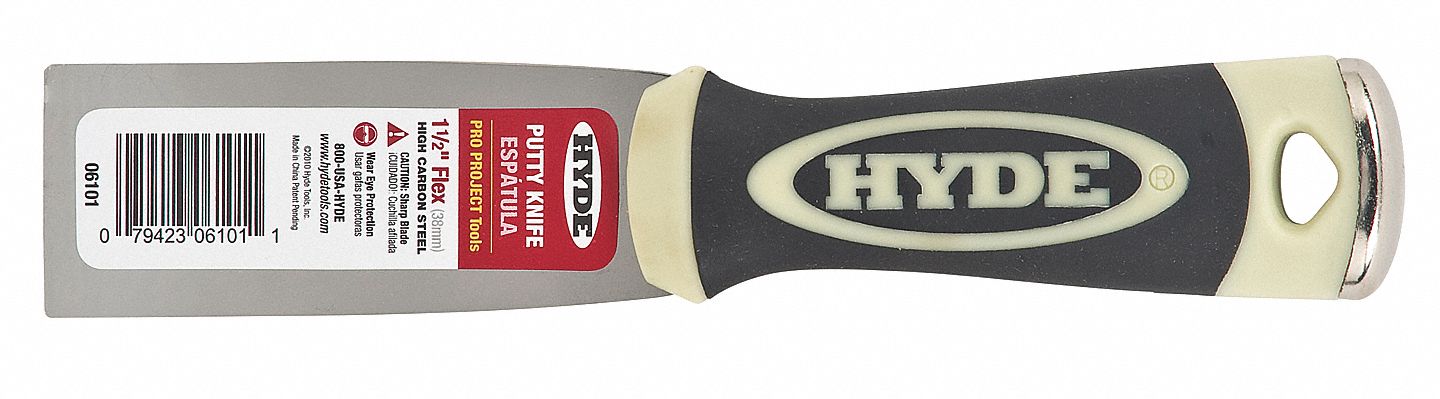 Putty Knife Straight CarbonSteel 1 1/2 W