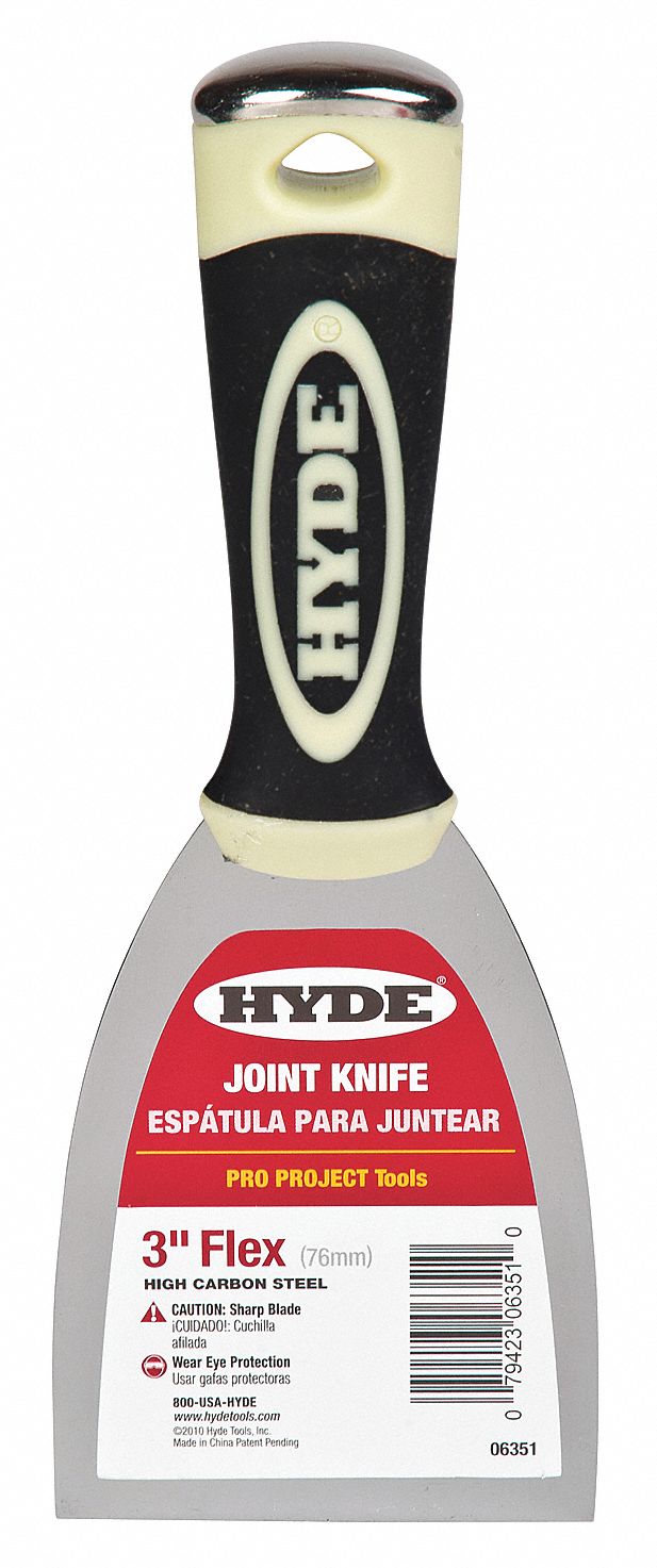 JOINT KNIFE, CARBON STEEL BLADE, POLYPROPYLENE HANDLE/TPE, STRAIGHT BLADE