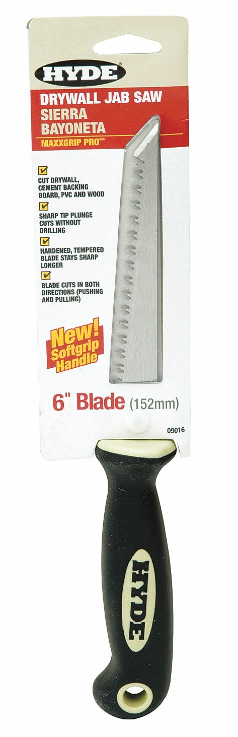JAB SAW, 6 IN BLADE L, STEEL, 11 1/2 IN OVERALL L, 8, PLASTIC