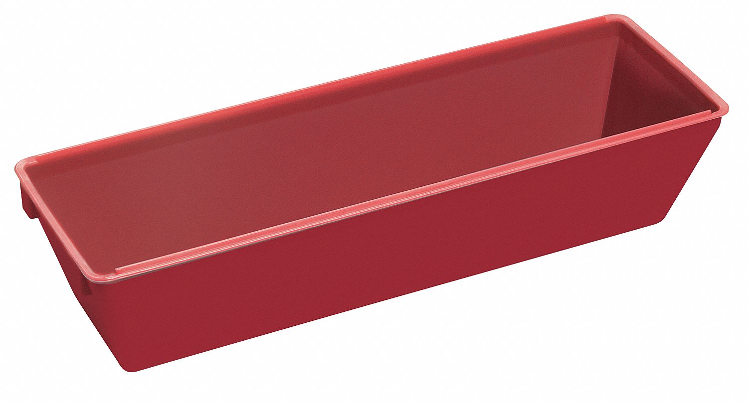 24Z433 - Drywall Mud Pan 12-1/2 In Plastic Red