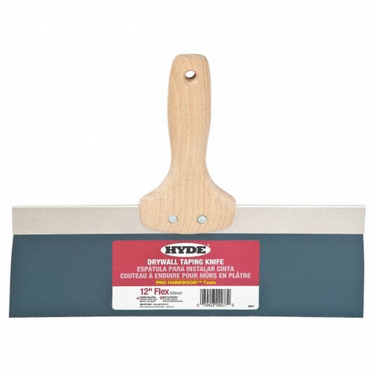 HYDE, 12 in Blade Wd, Blue Steel, Taping Knife 24Z44309277 Grainger