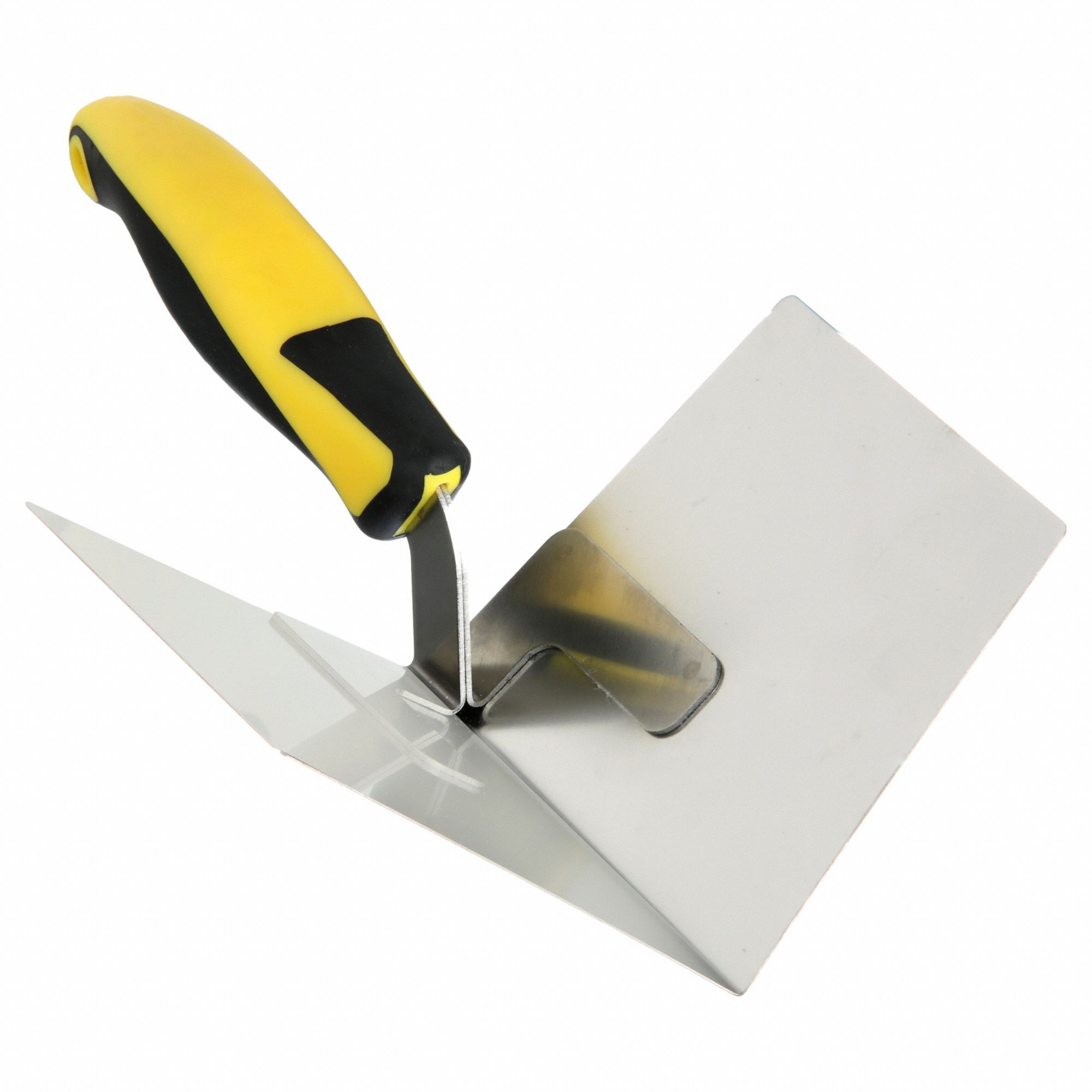 INSIDE CORNER TROWEL, STAINLESS STEEL BLADE, 4 IN BLADE W, 9 3/4 IN BLADE L