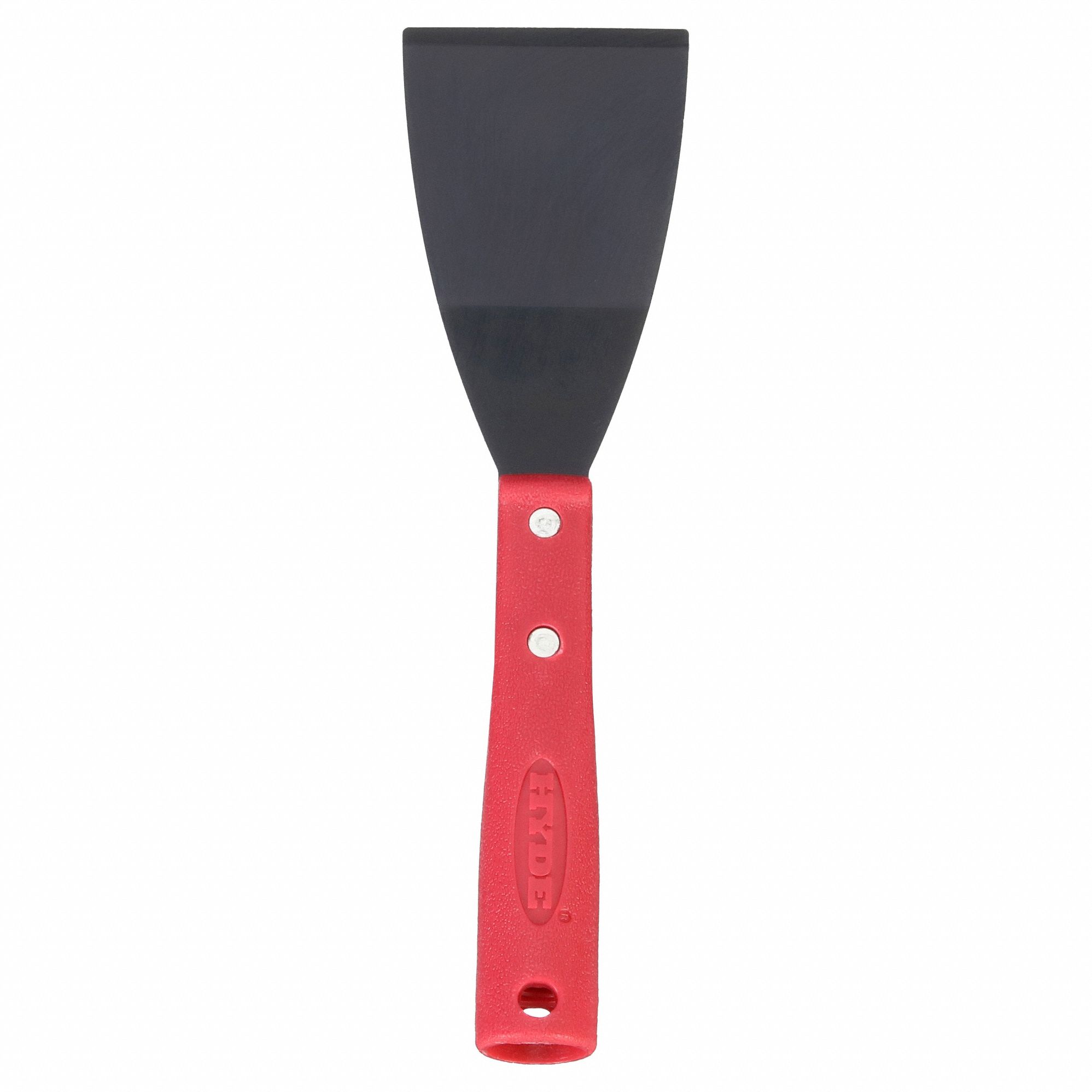 SCRAPER, CARBON STEEL BLADE, POLYPROPYLENE HANDLE, STIFF, BENT BLADE, 3IN