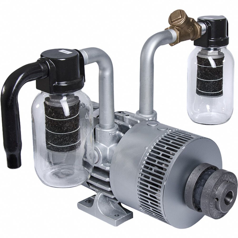 Vacuum Pump: 5 hp, 45 cfm_55 cfm, 25 in Hg Max Vacuum, 15 psi Max Continuous Pressure