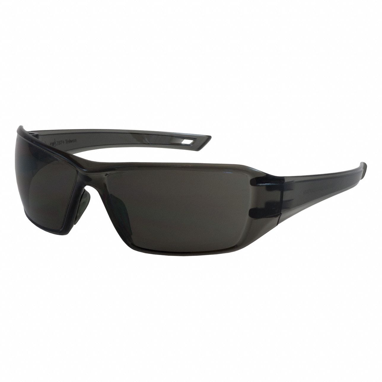 Safety Glasses: Gray Lens, Frameless, FogLess® 3Sixty™/Scratch-Resistant, Gray Frame, 1 PR