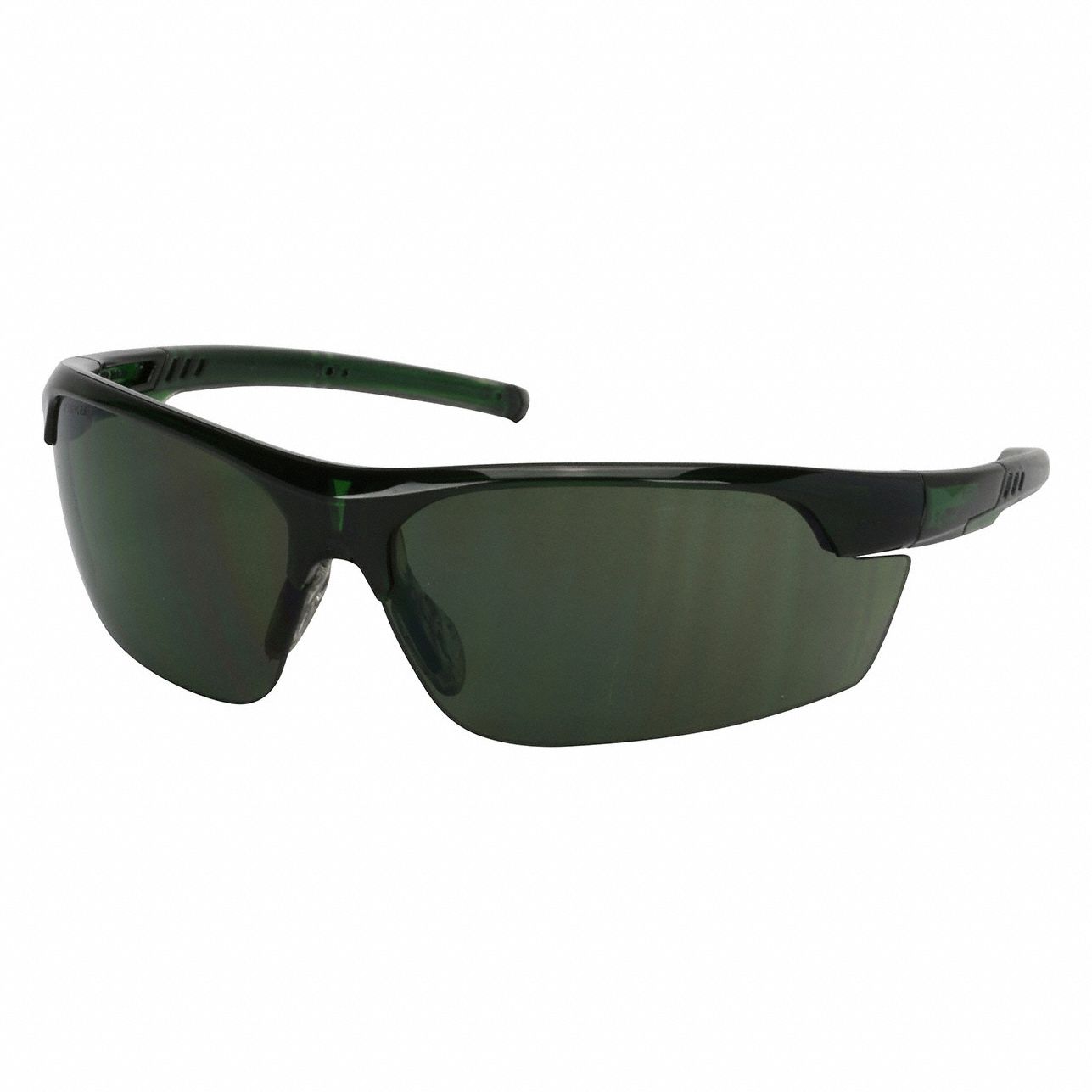 Safety Glasses: Green Lens, Half-Frame, FogLess® 3Sixty™, Green Frame, Xtricate-C Series, 1 PR