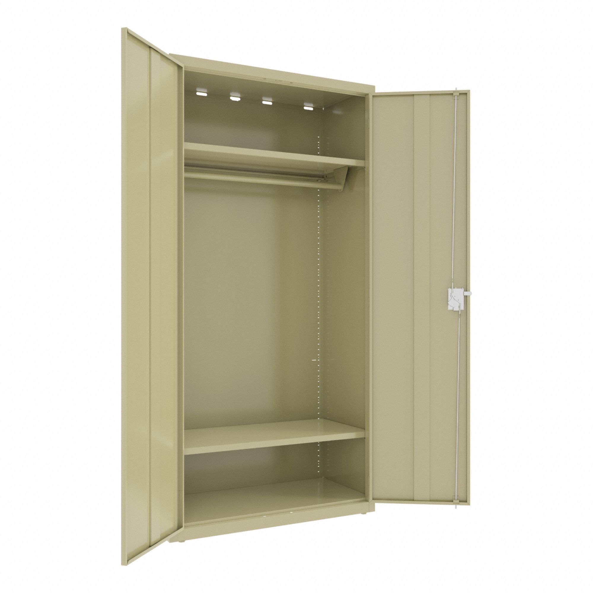 WARDROBE STORAGE CABINET,42 IN H,TAN