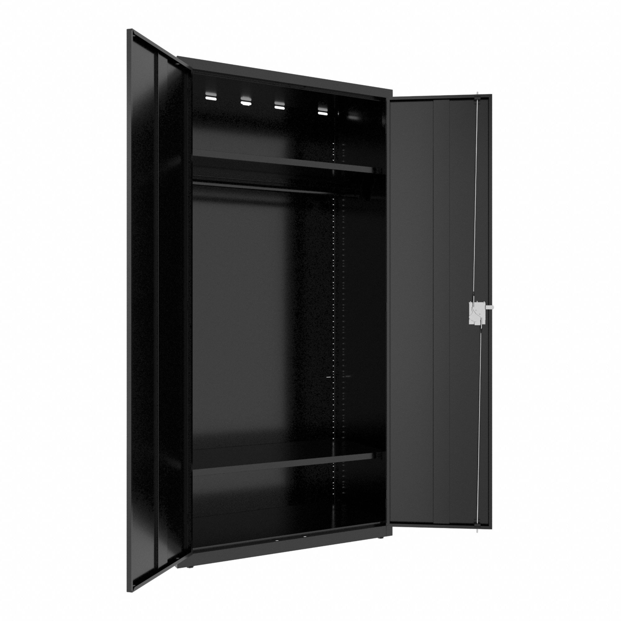 WARDROBE STORAGE CABINET,18 IN D,BLACK