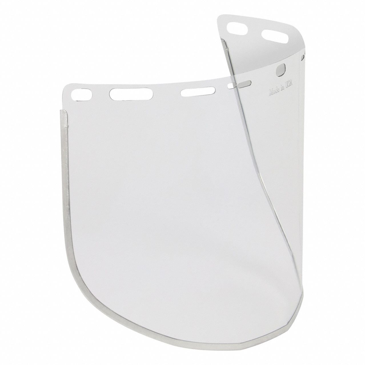 Face Shield Visor: 15 1/2 in Overall Wd, 9 in Overall Ht, 0.04 mm Overall Thick, Clear, Anti-Fog