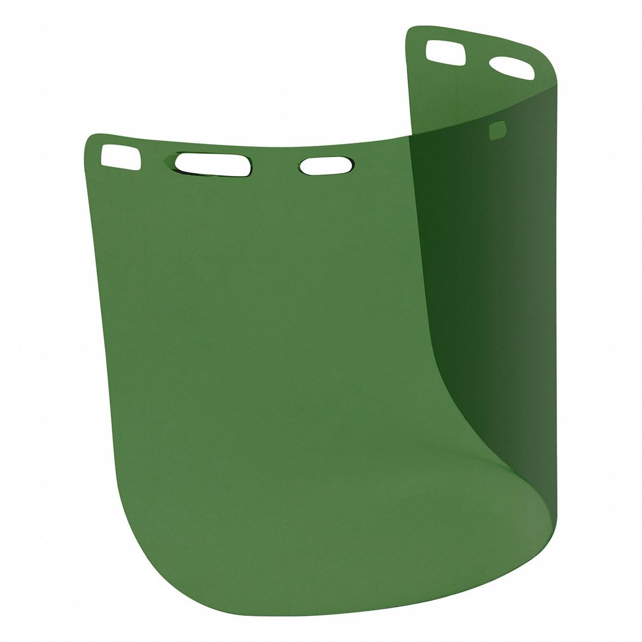 Face Shield Visor: 15 in Overall Wd, 8 in Overall Ht, 0.08 mm Overall Thick, Green, Anti-Fog