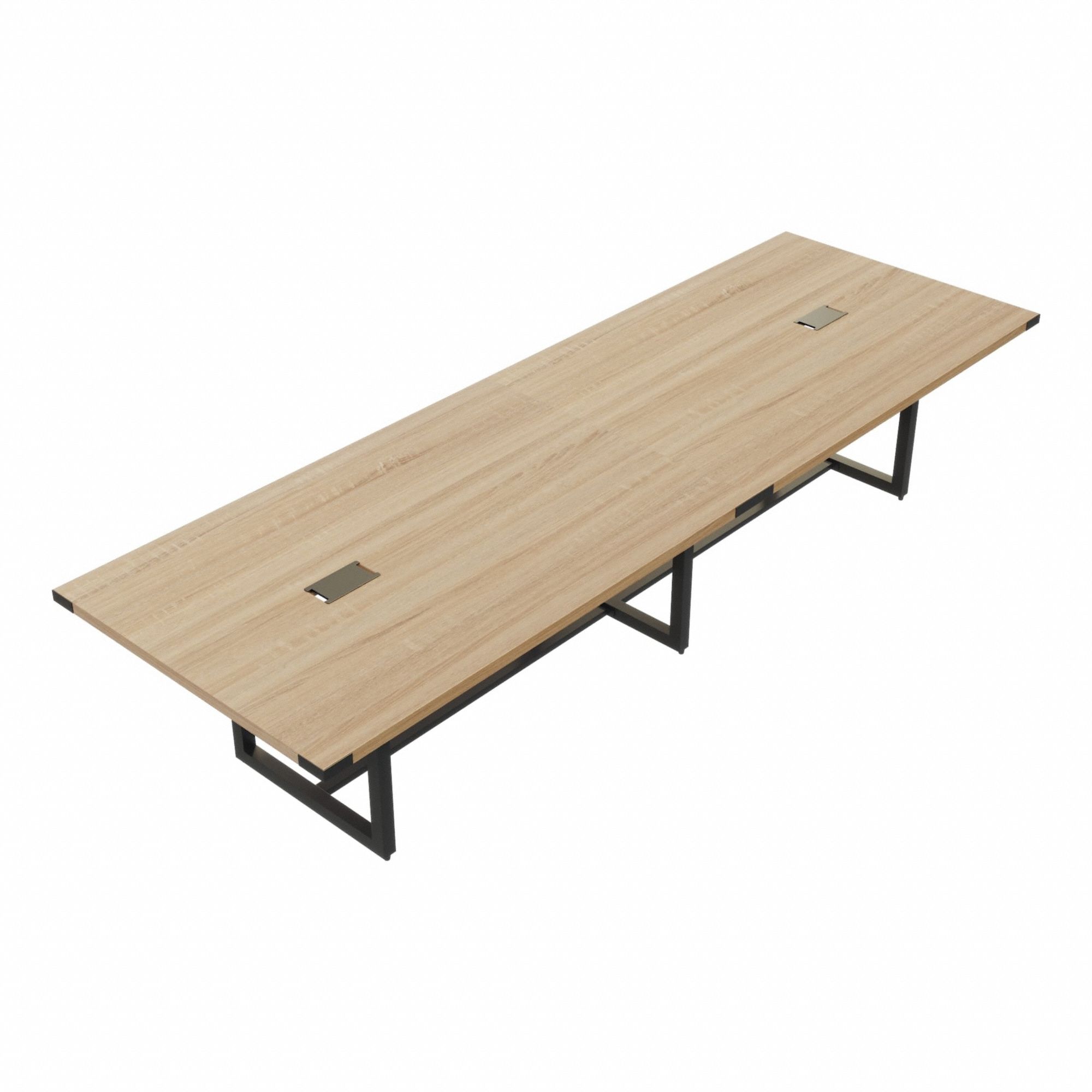 Conference Table: Rectangle, Fiberboard, Sand Dune, 47 1/4 in Overall Lg, 144 in Overall Wd
