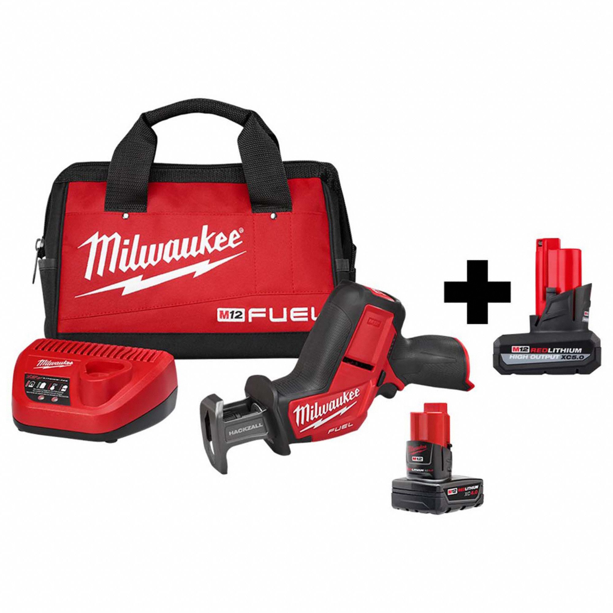 Reciprocating Saw Kit: 5/8 in Stroke Lg, 3, 000 Max. Strokes per Minute, Straight