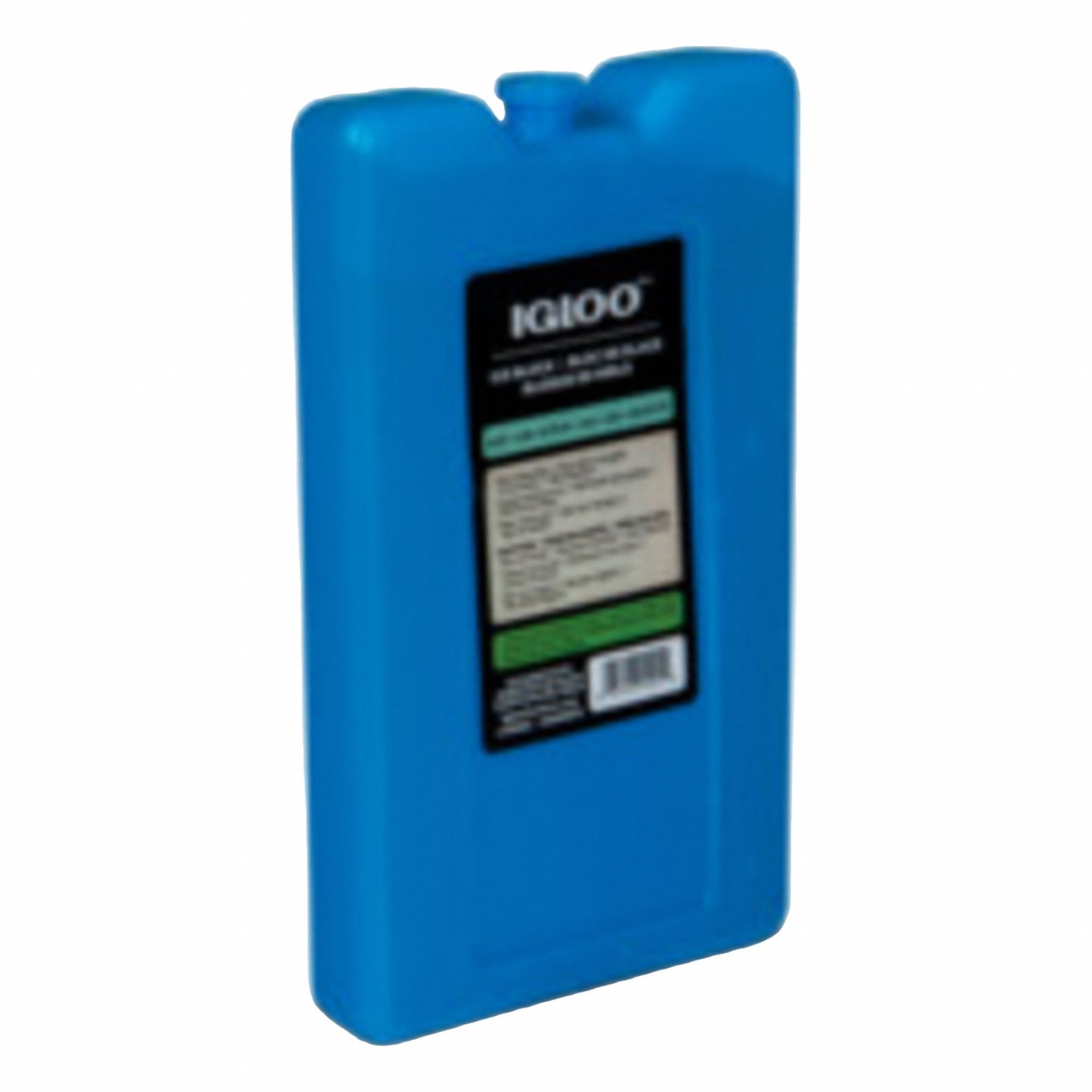 Reusable Ice Block: Block, 5 11/16 in Overall Lg, 1 3/8 in Overall Wd, 8 3/4 in Overall Thick, Blue