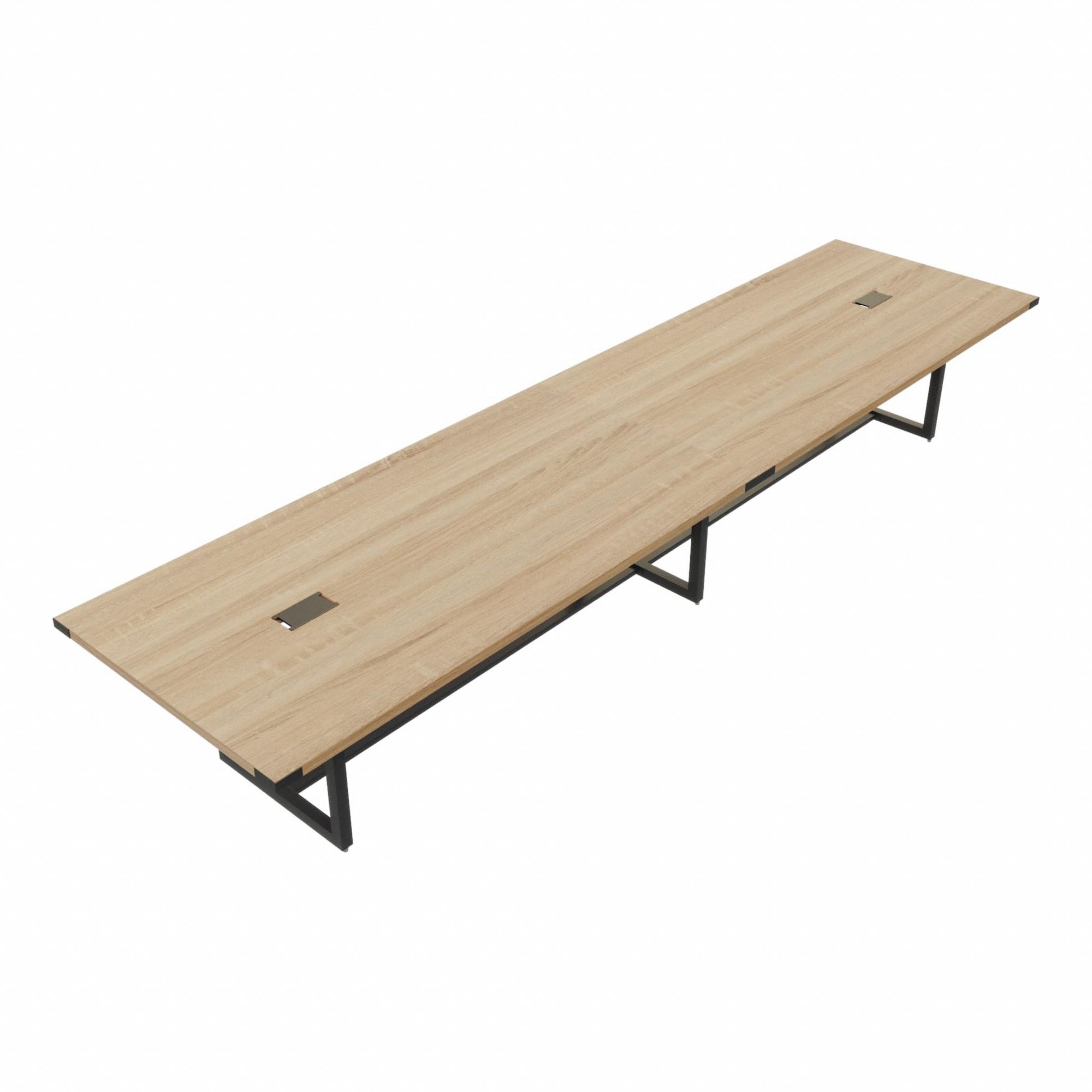Conference Table: Rectangle, Fiberboard, Sand Dune, 47 1/4 in Overall Lg, 192 in Overall Wd