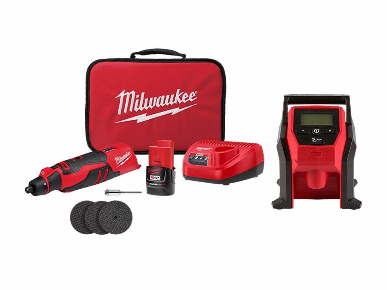 M12 Rotary Tool Kit + M12 Inflator