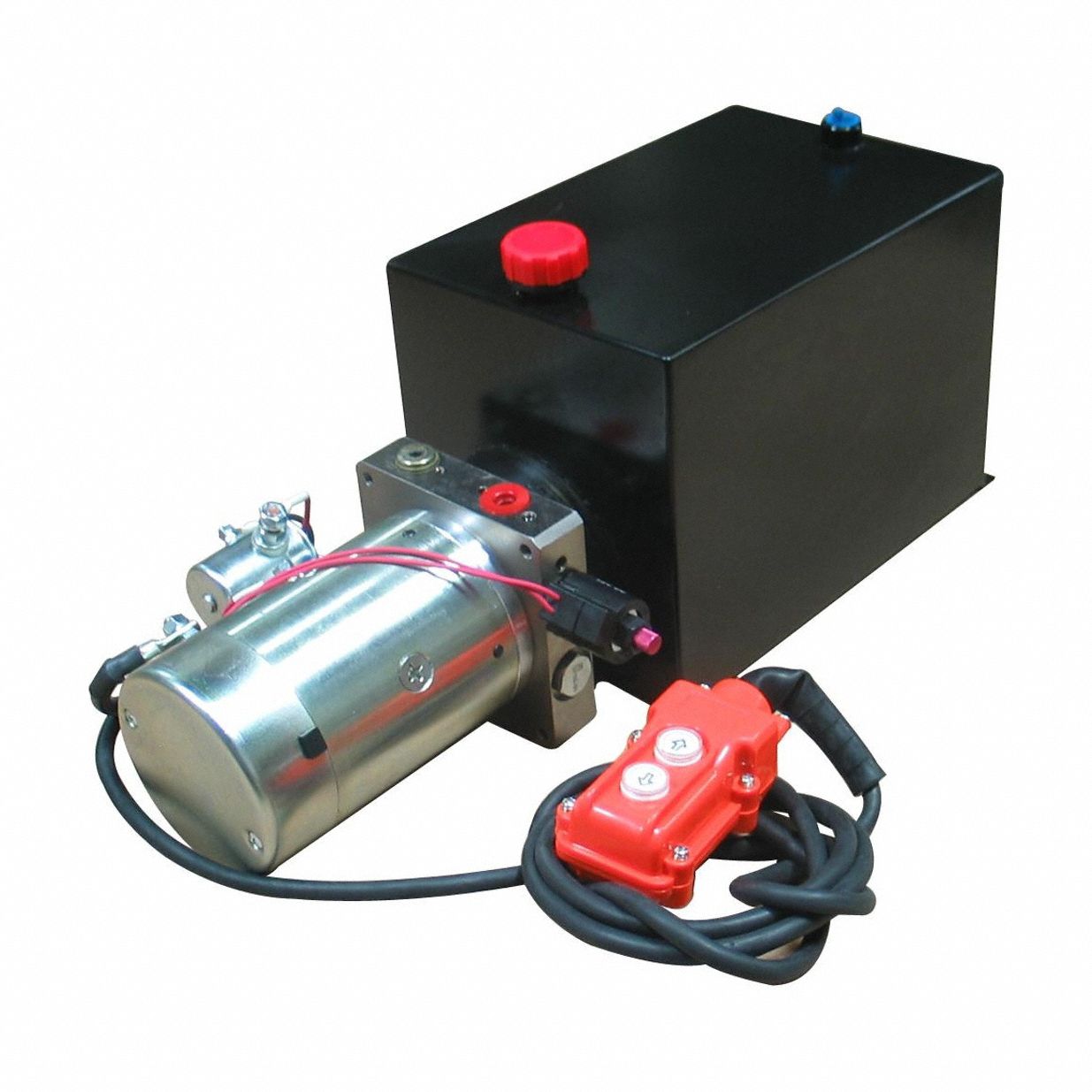 Hydraulic Power Unit: 1.3 gpm, 3, 000 psi Max. Pressure, 12 qt Reservoir Capacity, 12V DC