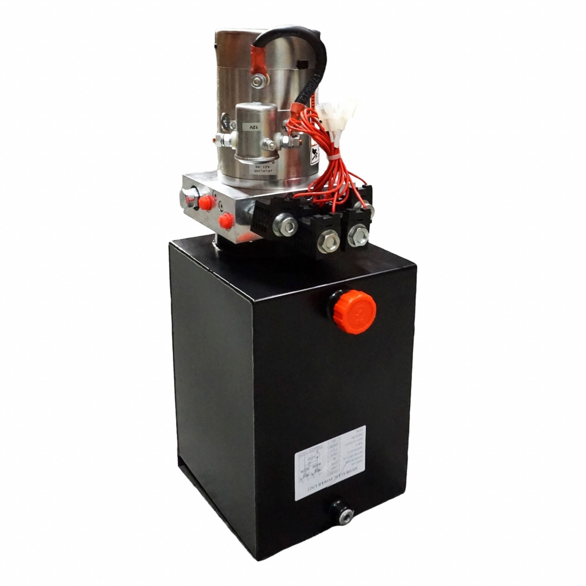 Hydraulic Power Unit: 1.3 gpm, 3, 200 psi Max. Pressure, 3 gal Reservoir Capacity, 12V DC