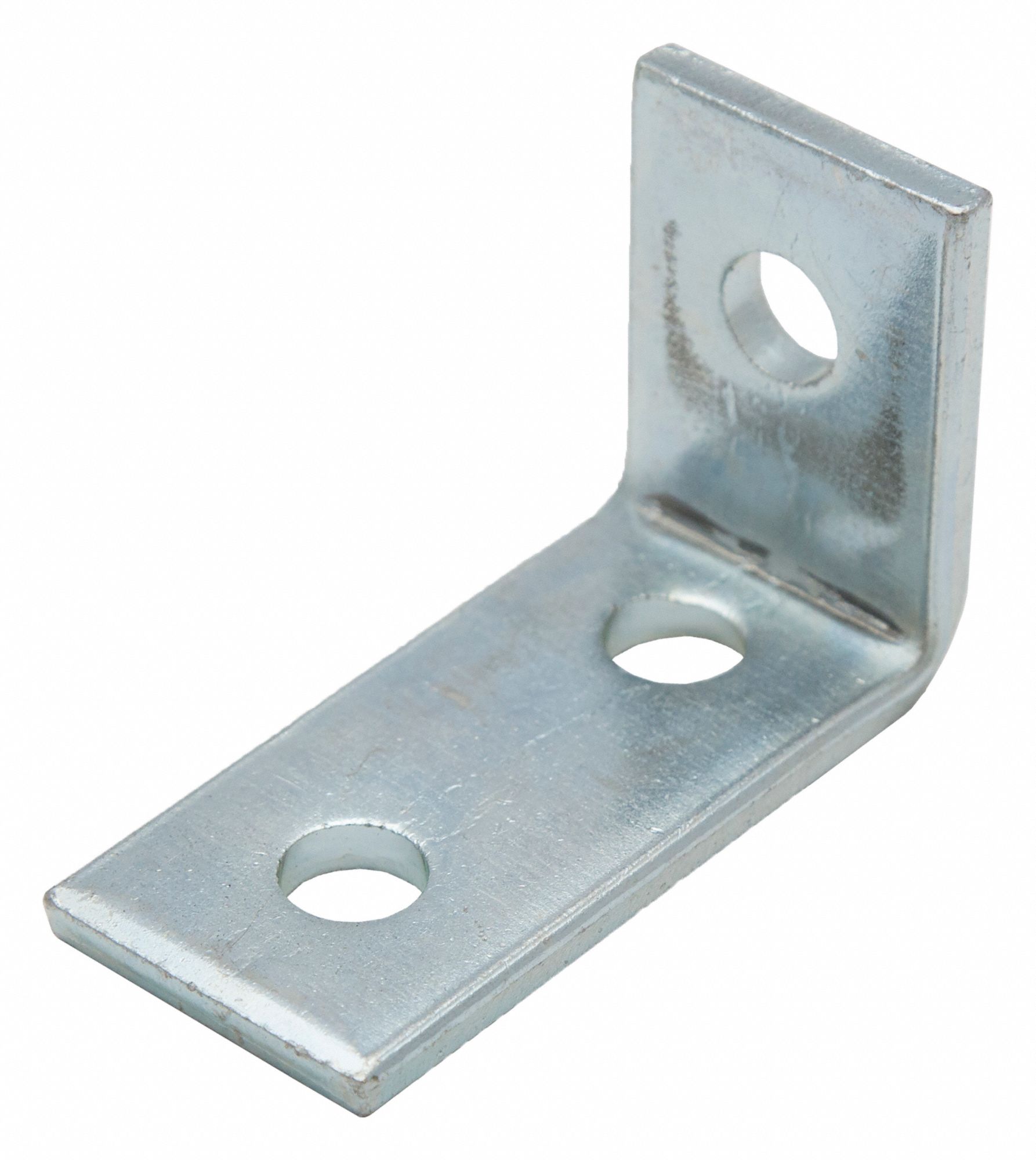 Corner Connector, 90 Degrees: 3 Holes, 1/2 in Hole Dia, Steel