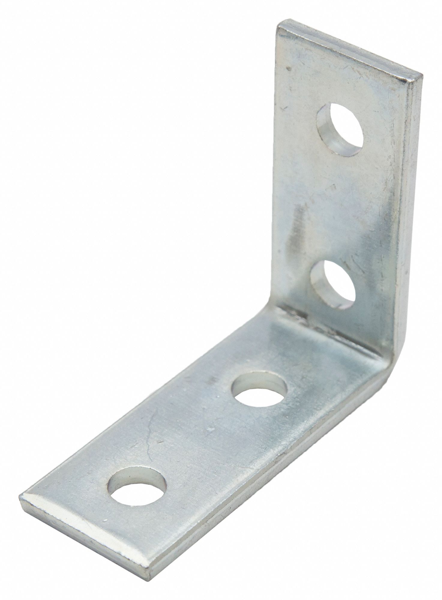 Corner Connector, 90 Degrees: 4 Holes, 1/2 in Hole Dia, Steel