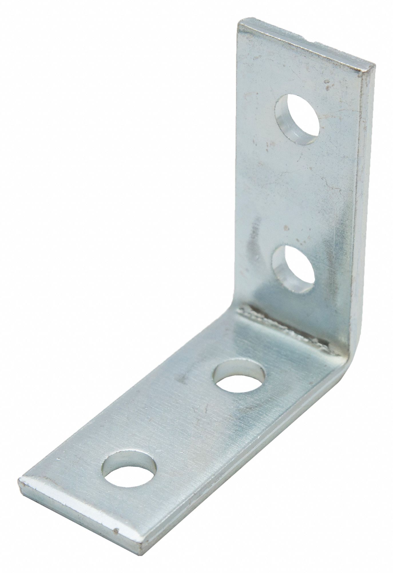 Corner Connector, 90 Degrees: 4 Holes, 1/2 in Hole Dia, Steel, Country Of Origin US