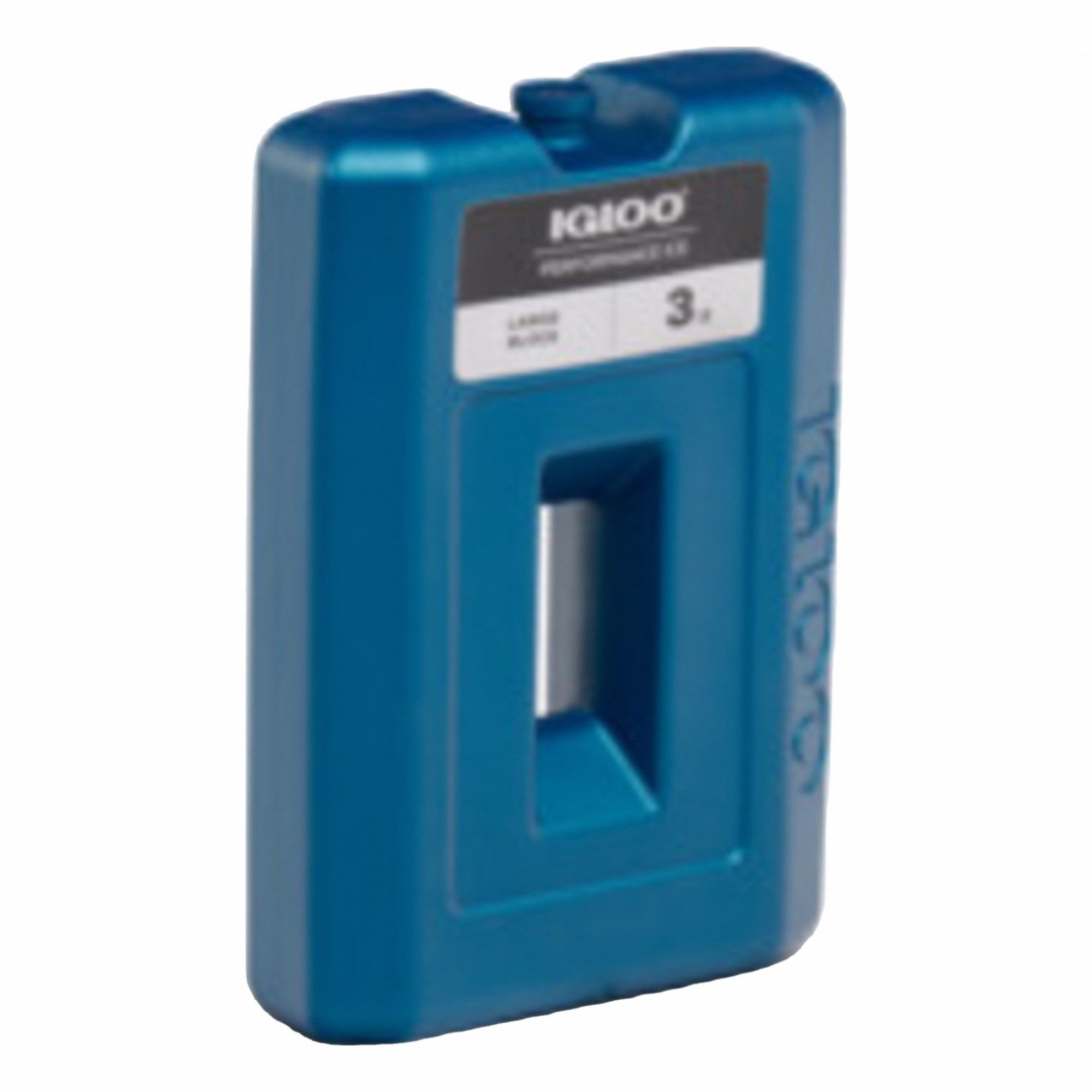 Reusable Ice Block: Block, 6 in Overall Lg, 2 1/8 in Overall Wd, 9 in Overall Thick, Blue