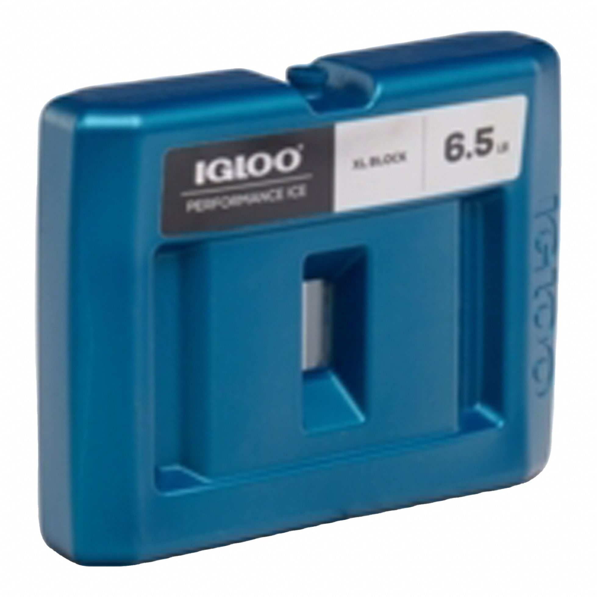 Reusable Ice Block: Block, 11 1/4 in Overall Lg, 2 1/2 in Overall Wd, 9 in Overall Thick, Blue