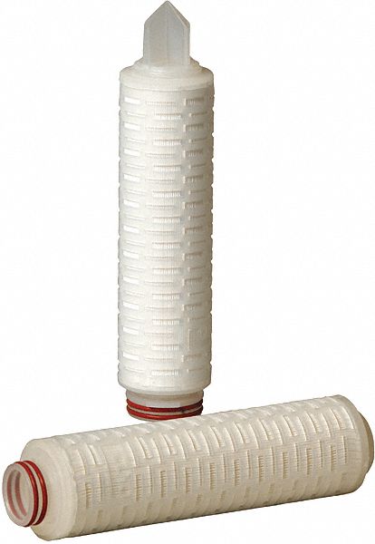 Filter Cartridge: String Wound, 33 gpm, 30 micron, 20 in Overall Ht, 250°F Max Temp