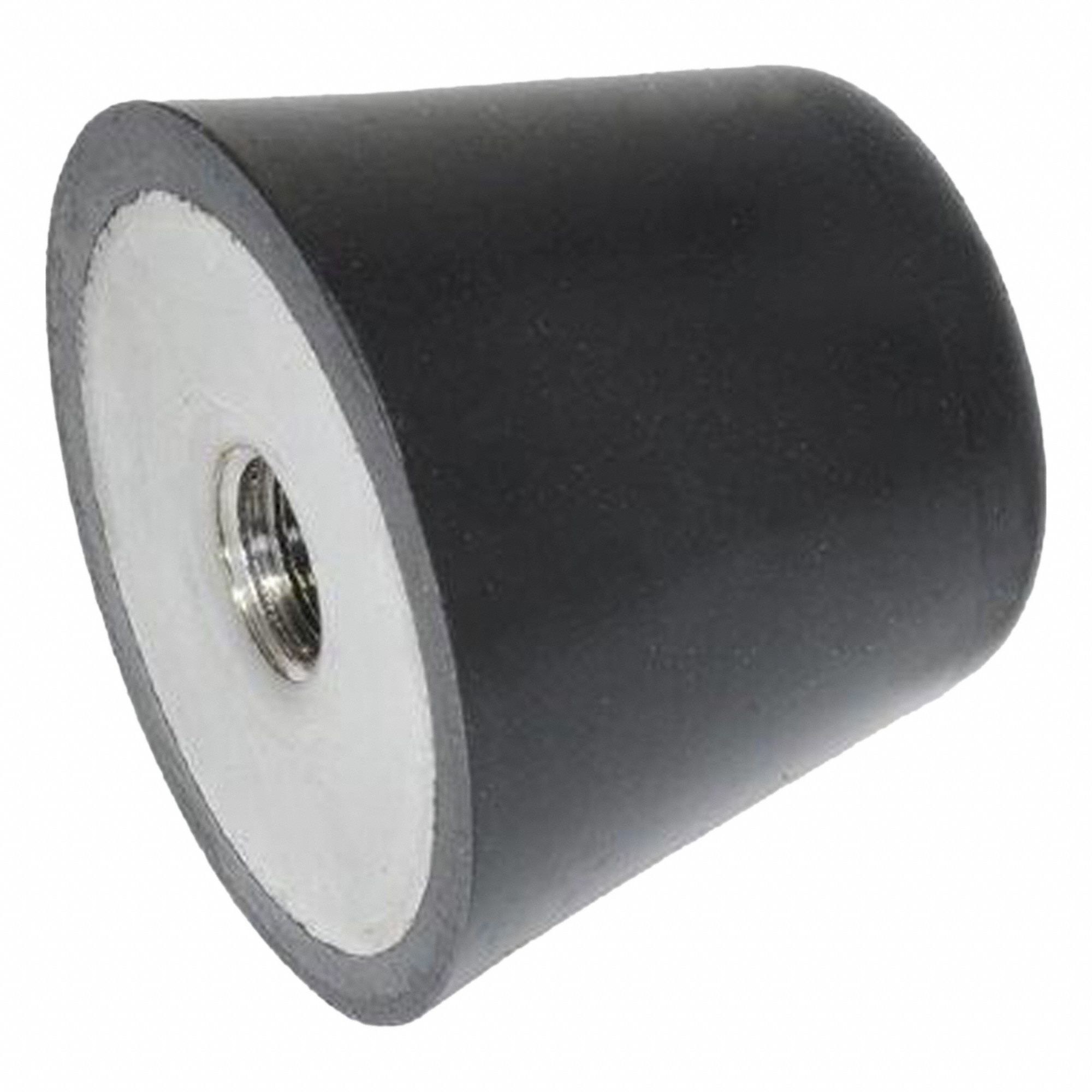 Vibration-Isolating Mount: Flat Conical, Buna-N, Female x Non-Threaded Style